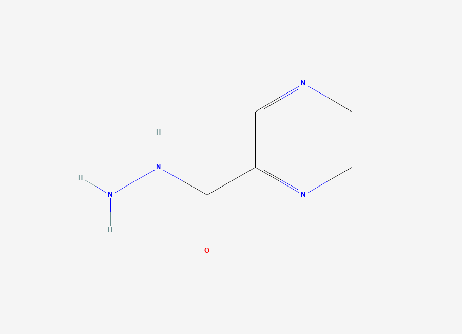 Two-dimensional chemical structure of Pyrazine-2-Carboxylic Acid Hydrazide