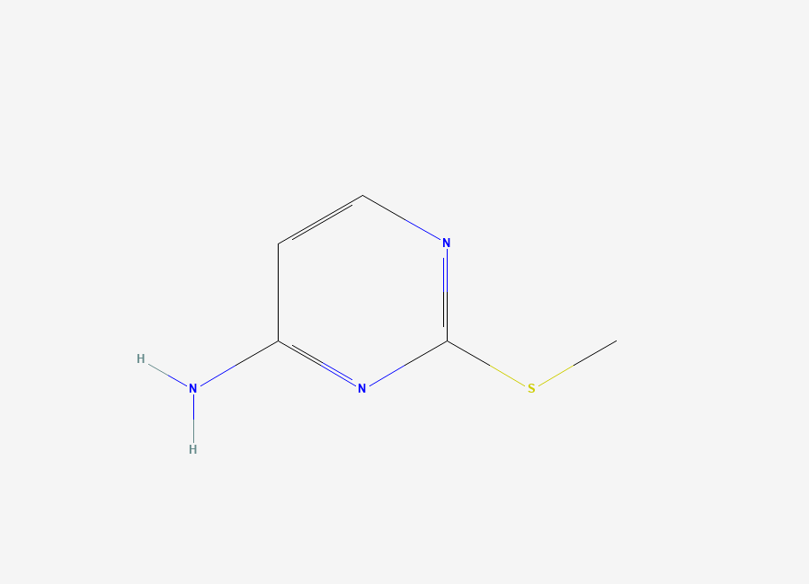 Two-dimensional chemical structure of 2-(Methylthio)pyrimidin-4-amine