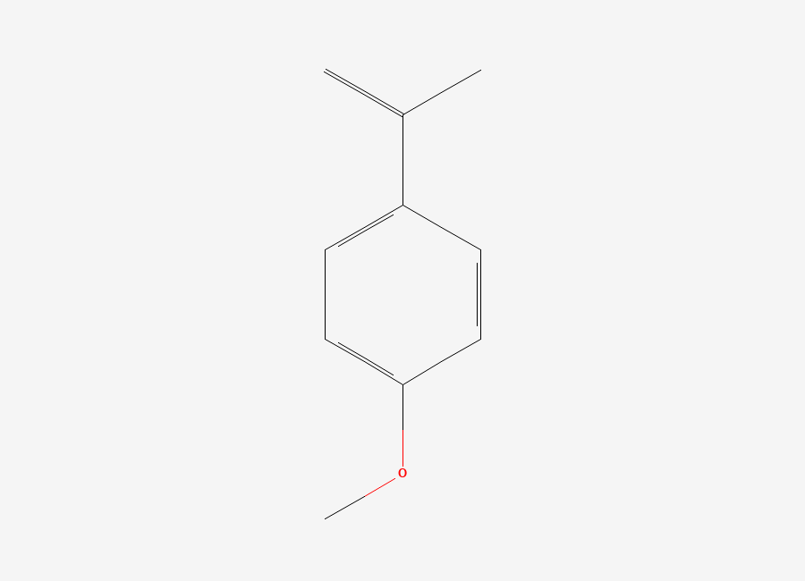 Two-dimensional chemical structure of 1-Methoxy-4-(1-methylethenyl)benzene