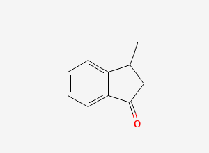 Two-dimensional chemical structure of 3-Methyl-indan-1-one
