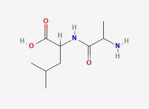Two-dimensional chemical structure of DL-Alanyl-DL-leucine