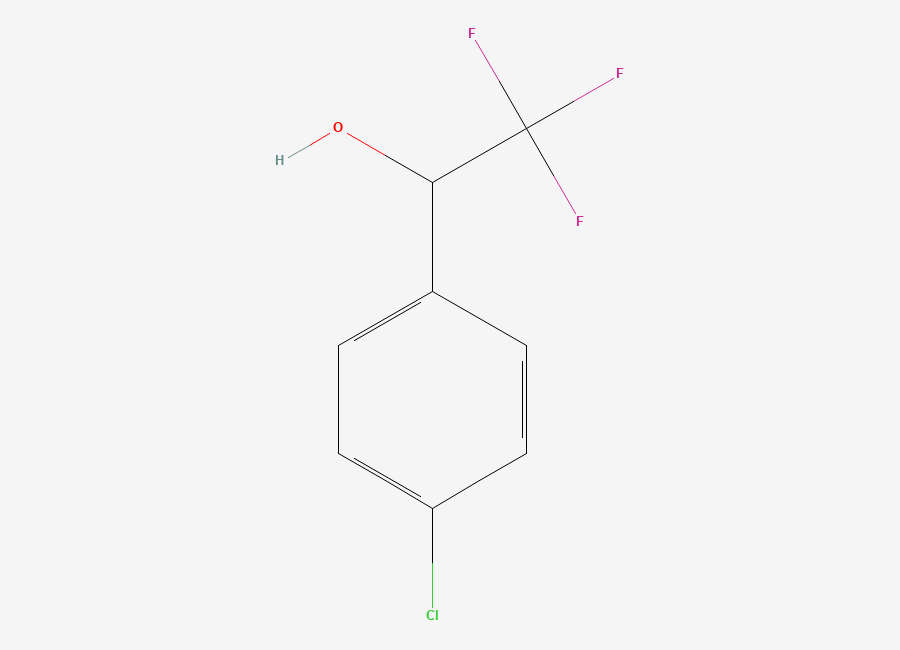 Two-dimensional chemical structure of 1-(4-Chlorophenyl)-2,2,2-trifluoroethanol