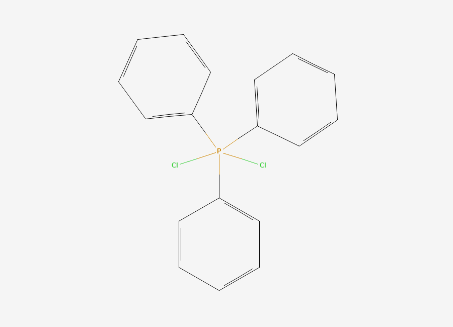Two-dimensional chemical structure of Triphenylphosphine dichloride