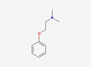 Two-dimensional chemical structure of N,N-Dimethyl-2-phenoxyethanamine, CAS 13468-02-5
