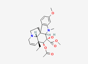 Two-dimensional chemical structure of Vindoline, CAS 2182-14-1