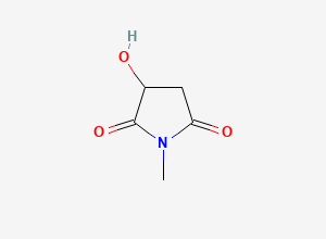 Two-dimensional chemical structure of 2-hydroxy-N-methylsuccinimide