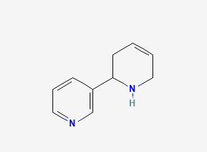 Two-dimensional chemical structure of (+-)-1,2,3,6-Tetrahydro-2,3'-bipyridine