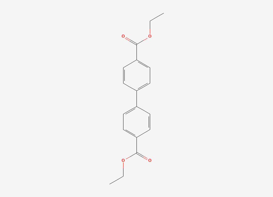 Two-dimensional chemical structure of Diethyl 4,4'-biphenyldicarboxylate