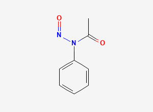 Two-dimensional chemical structure of N-Nitroso Acetanilide, CAS 938-81-8