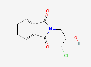 Two-dimensional chemical structure of N-(3-Chloro-2-hydroxypropyl)-phthalimide