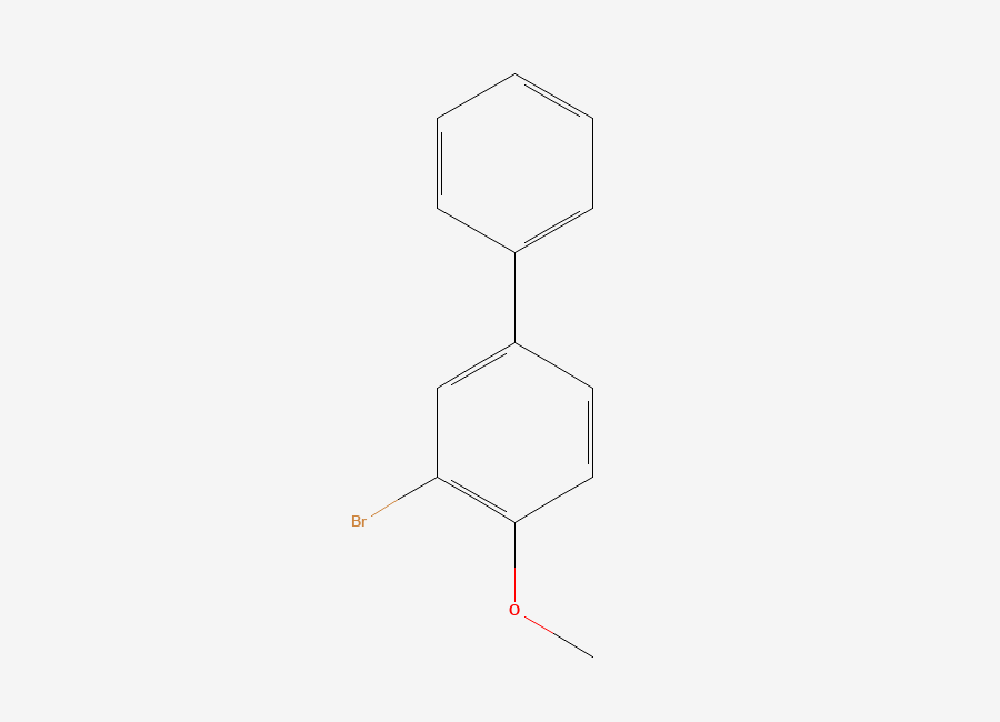 Two-dimensional chemical structure of 3-Bromo-4-methoxybiphenyl