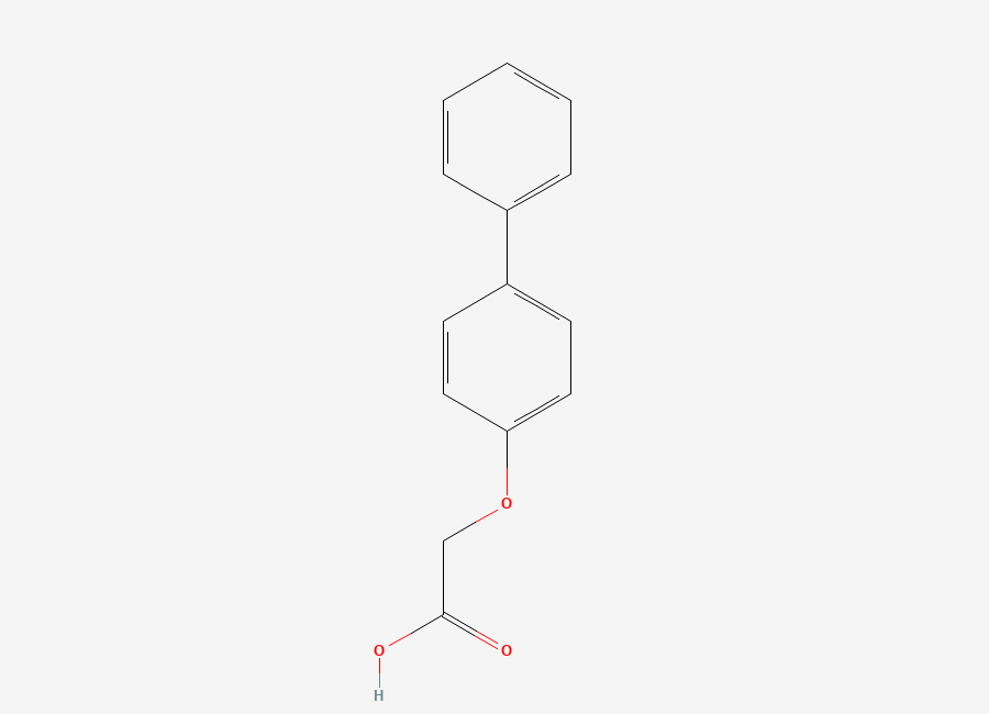 Two-dimensional chemical structure of 2-(4-Phenylphenoxy)acetic acid