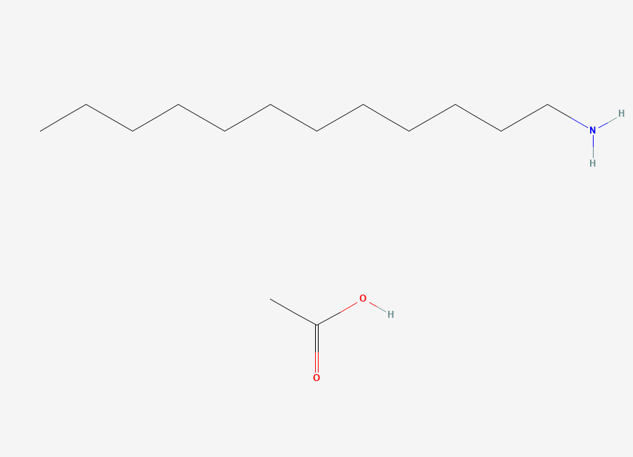 Two-dimensional chemical structure of Dodecylamine, acetate
