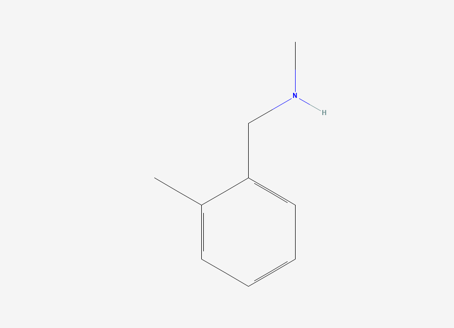 Two-dimensional chemical structure of Methyl((2-methylphenyl)methyl)amine