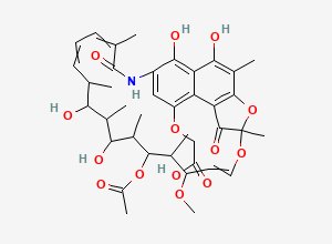 Two-dimensional chemical structure of Rifaximin Impurity B