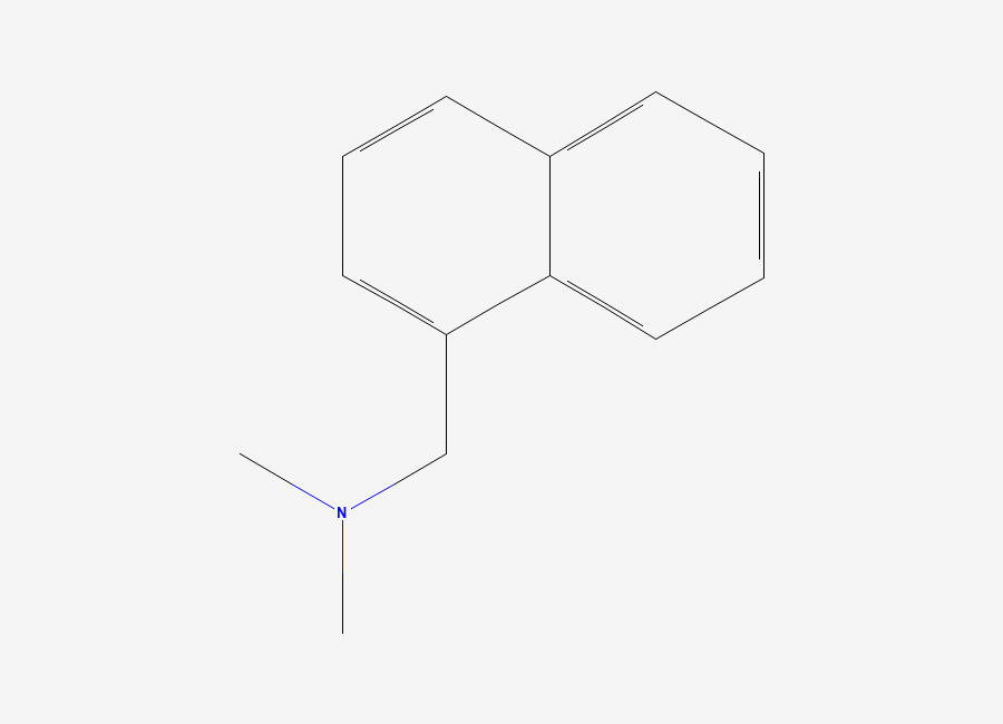 Two-dimensional chemical structure of N,N-Dimethyl-1-(naphthalen-1-yl)methanamine, CAS 16413-71-1
