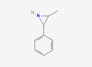 Two-dimensional chemical structure of trans-2-Methyl-3-Phenyl-Aziridine, CAS 20993-60-6