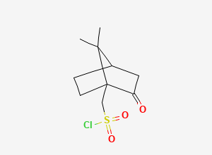 Two-dimensional chemical structure of 10-Camphorsulfonyl chloride