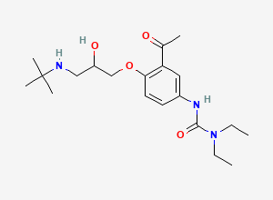 Two-dimensional chemical structure of Celiprolol, CAS 56980-93-9