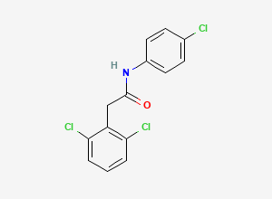 Two-dimensional chemical structure of Diclofenac EP Impurity F, CAS 560075-65-2