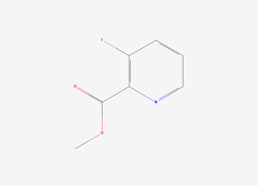 Two-dimensional chemical structure of Methyl 3-fluoropyridine-2-carboxylate