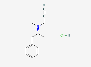 Two-dimensional chemical structure of Selegiline Hydrochloride, CAS 14611-52-0