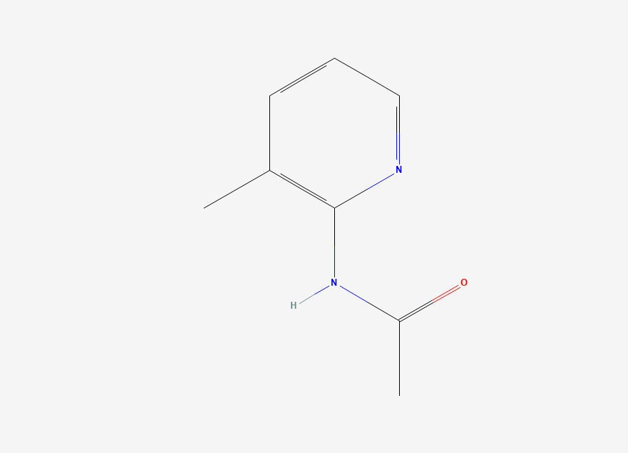 Two-dimensional chemical structure of 2-Acetamido-3-methylpyridine