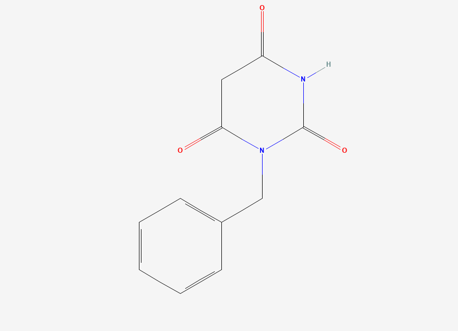 Two-dimensional chemical structure of 1-benzylpyrimidine-2,4,6(1H,3H,5H)-trione