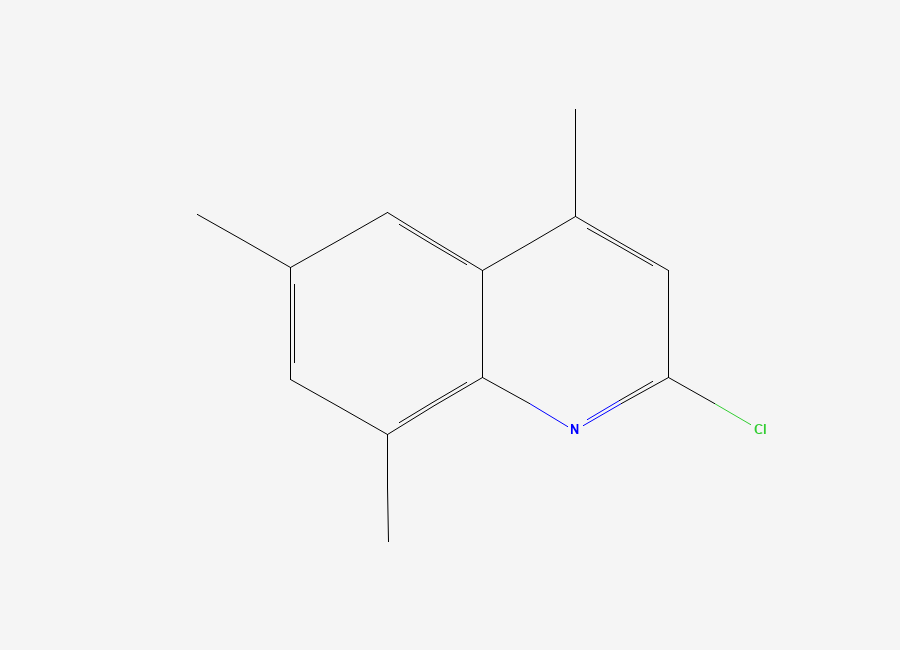 Two-dimensional chemical structure of 2-Chloro-4,6,8-trimethylquinoline