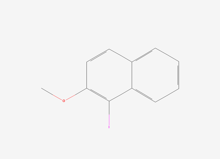 Two-dimensional chemical structure of 1-Iodo-2-methoxynaphthalene