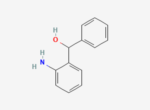 Two-dimensional chemical structure of 2-Aminobenzhydrol