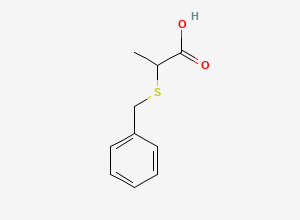 Two-dimensional chemical structure of 2-(Benzylsulfanyl)propanoic acid