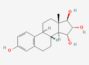 Two-dimensional chemical structure of Estetrol (Free Base), CAS 15183-37-6