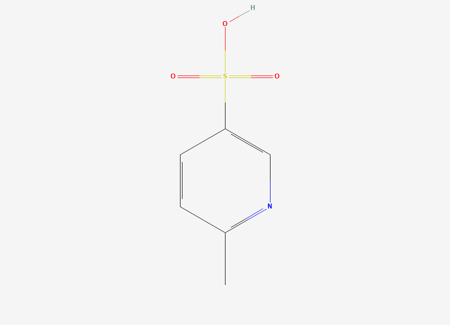 Two-dimensional chemical structure of 6-Methylpyridine-3-sulfonic acid