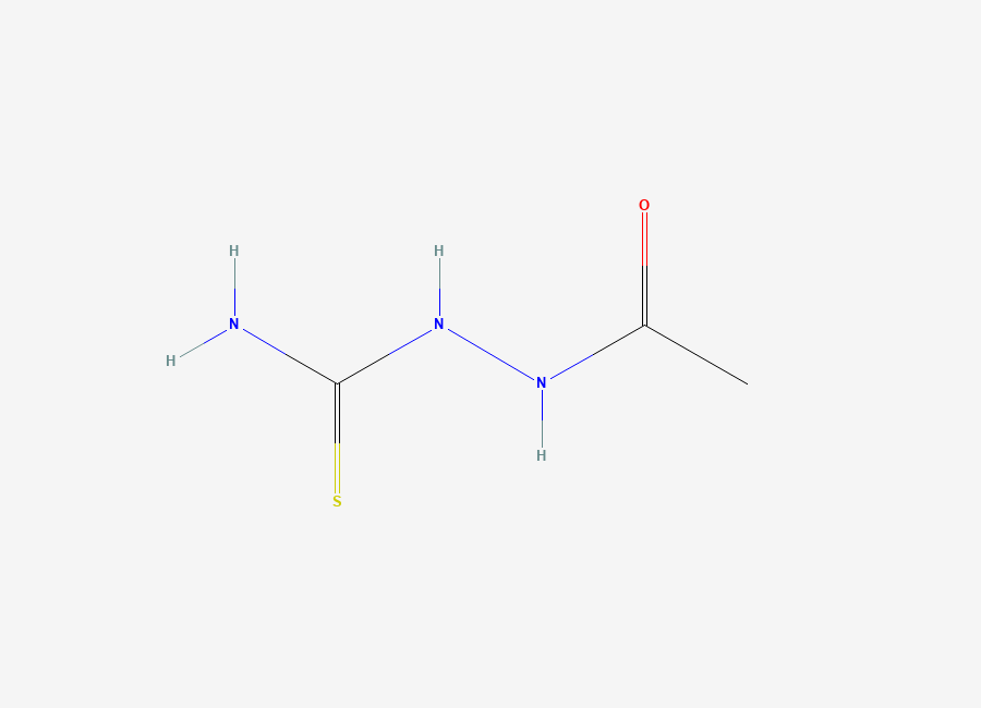 Two-dimensional chemical structure of 1-(Acetyl)thiosemicarbazide