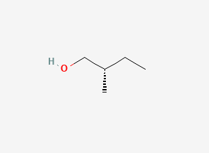 Two-dimensional chemical structure of (S)-2-methyl-1-butanol