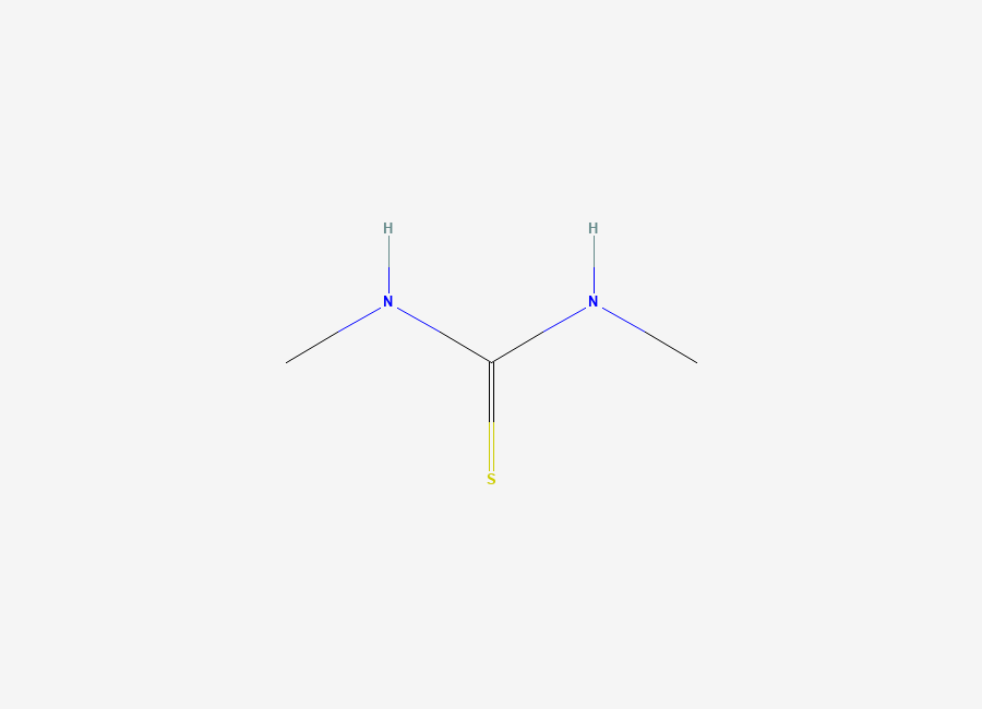 Two-dimensional chemical structure of N,N'-Dimethylthiourea