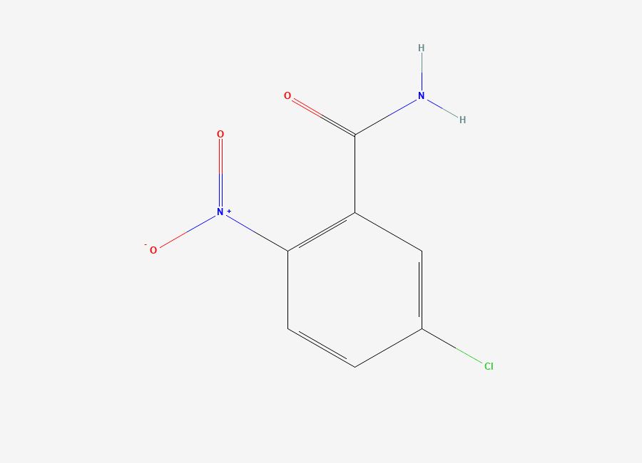 Two-dimensional chemical structure of 5-Chloro-2-nitrobenzamide