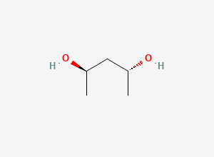 Two-dimensional chemical structure of 2,4-Pentanediol, (-)-