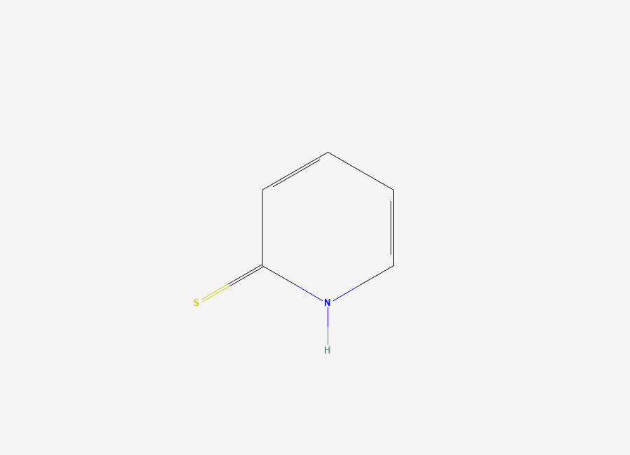 Two-dimensional chemical structure of 2-Mercaptopyridine