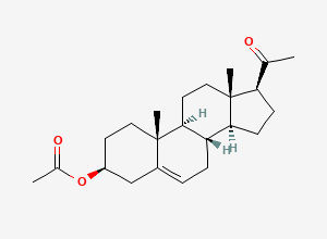 Two-dimensional chemical structure of Pregnenolone Acetate