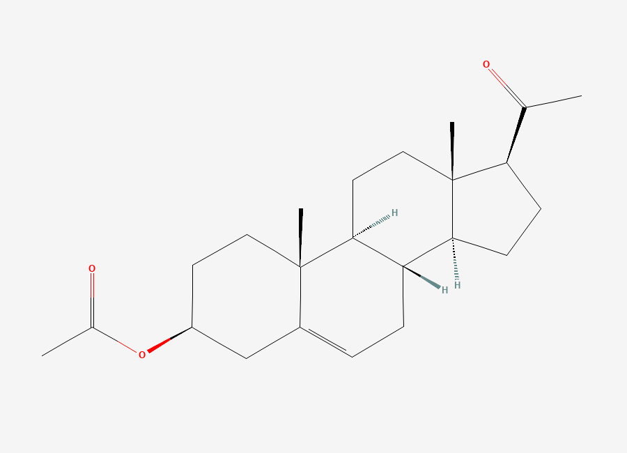 Two-dimensional chemical structure of Pregnenolone Acetate