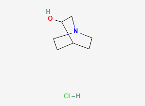 Two-dimensional chemical structure of Solifenacin EP Impurity E/ Solifenacin (R)-Hydroxyquinuclidine Impurity (HCl salt), CAS 42437-96-7