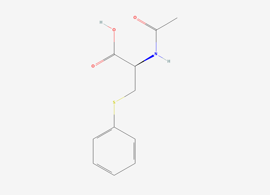 Two-dimensional chemical structure of Phenylmercapturic Acid