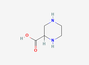 Two-dimensional chemical structure of Piperazine-2-carboxylic acid