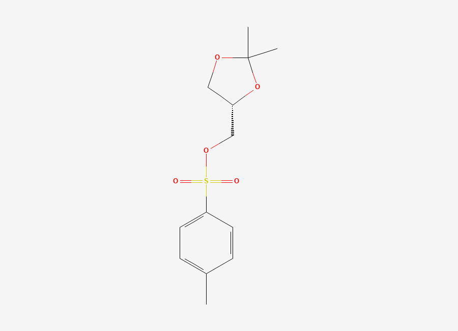 Two-dimensional chemical structure of (S)-(+)-2,2-Dimethyl-1,3-dioxolan-4-ylmethyl p-Toluenesulfonate