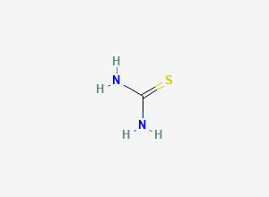 Two-dimensional chemical structure of Thiourea Impurity A, CAS 62-56-6