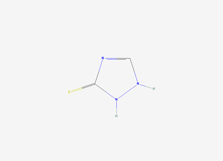 Two-dimensional chemical structure of 3-Mercapto-1,2,4-triazole