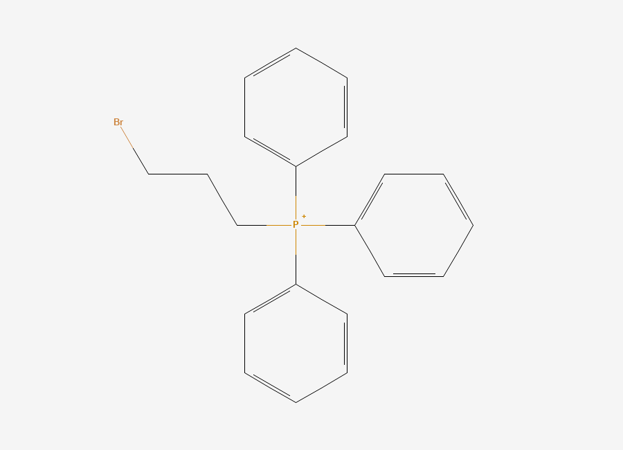 Two-dimensional chemical structure of (3-Bromopropyl)triphenylphosphonium