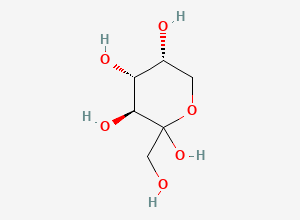 Two-dimensional chemical structure of D-Fructose / Topiramate EP Impurity E / Glucose EP Impurity D / Fructose, CAS 57-48-7